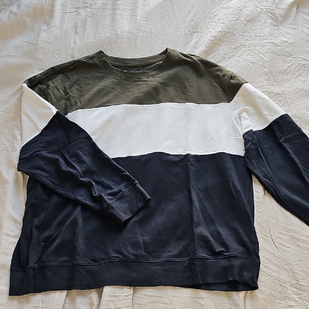 Original Use Men's Crewneck Sweater - Olive, White, and Navy
